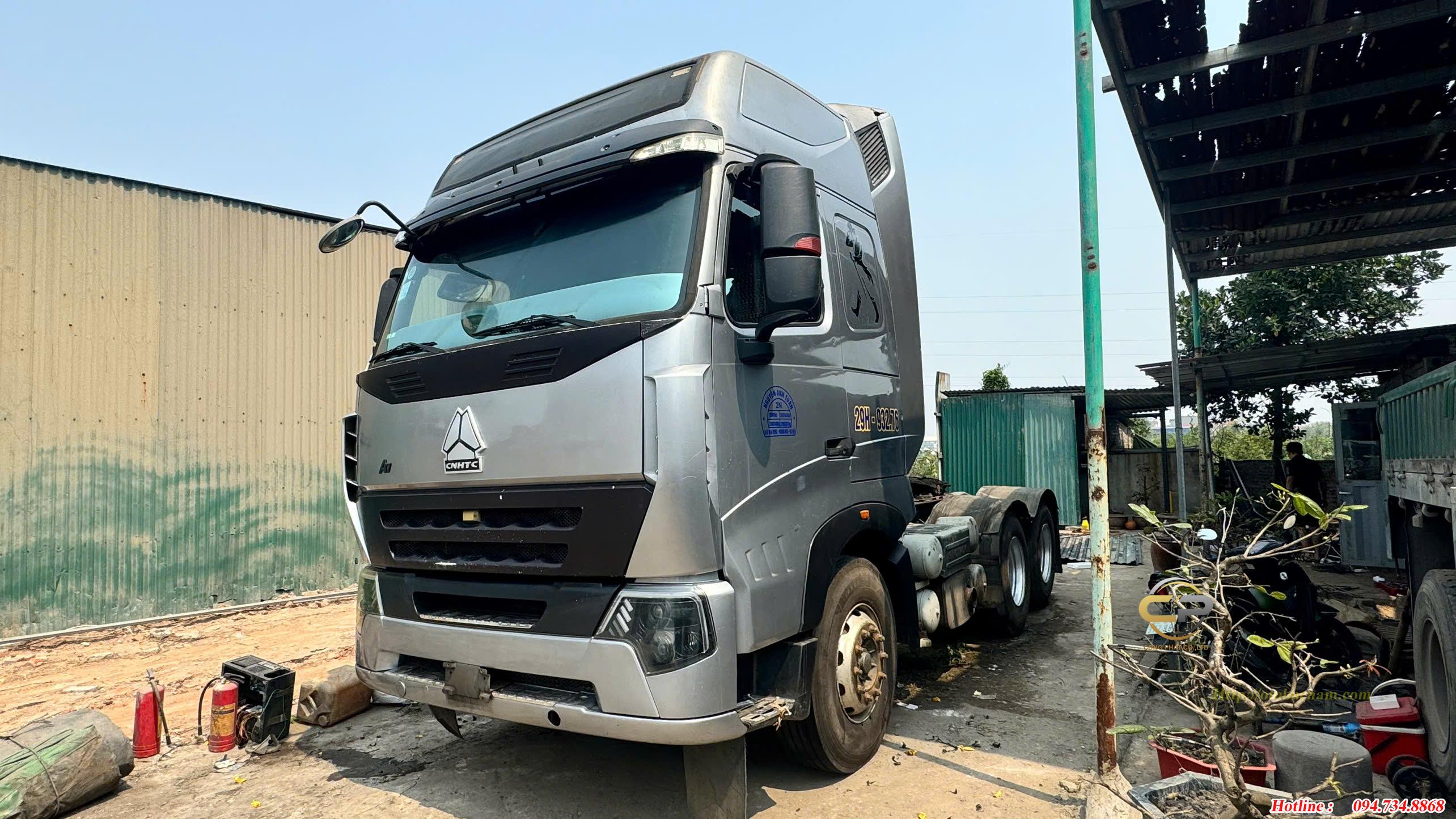 BÁN ĐẦU KÉO HOWO 375 CẦU LAP MAN SẢN XUẤT 2014